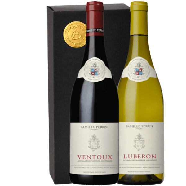 Geschenkdoos 2-fles Perrin Luberon Blanc – Ventoux Rouge